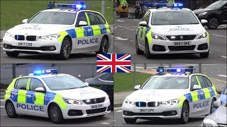 NEW Merseyside Police cars responding with siren and lights  BMW amp Peugeot [upl. by Auhesoj407]