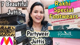 7 Partywear Juttis Haul  Myntra Footwear Haul  Footwear Haul  Juttis Haul Neema [upl. by Arquit]