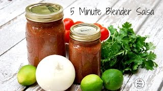 Life Made Full  5 Minute Blender Salsa [upl. by Irena]