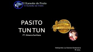 La Sonora Santanera ft Ximena Sariñana Pasito Tun Tun karaoke [upl. by Dannel]