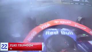 F1 Onboard Yuki Tsunoda RB extreme condition BRAZIL GP🇧🇷 2024 [upl. by Artep684]