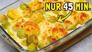 Der Rosenkohl Auflauf ist so lecker dass ich den jeden Tag mache Rosenkohl Gratin mit Kartoffeln [upl. by Tove]