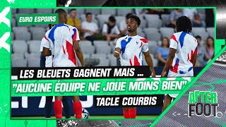 Euro Espoirs  quotJe ne vois pas une équipe qui joue moins bien que les Bleuetsquot dézingue Courbis [upl. by Alphard997]