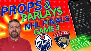 Props amp Parlays Today  NHL Stanley Cup Finals Game 3 Props  Panthers vs Oilers Player Props  613 [upl. by Olivier849]