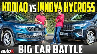 Skoda Kodiaq vs Toyota Innova Hycross Comparison 2024 India  AWD vs Hybrid Battle  autoX [upl. by Margaretha341]