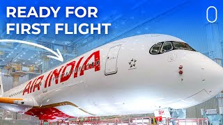 Air India Schedules First Flights With New Airbus A350 [upl. by Achilles359]