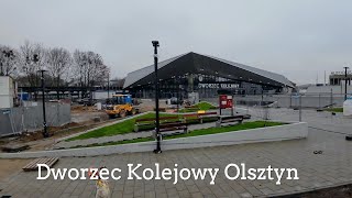 Dworzec Główny Olsztyn Peron 1 Dwa oblicza nowego dworca w Olsztynie Będzie zielono [upl. by Llerat283]