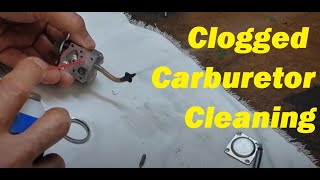 How To Clean a Clogged Carburetor on a 2 Cycle2 Stroke Engine Weed Eater Chainsaw Blower etc [upl. by Wilkison282]