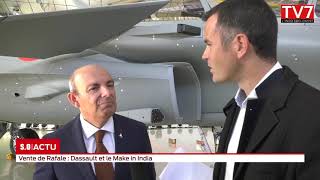 Vente de Rafale à lInde  linterview de Eric Trappier PDG de Dassault [upl. by Ydnagrub866]