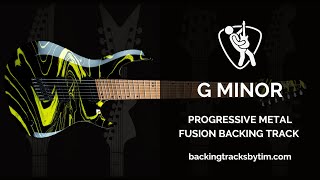 Progressive Metal Fusion Backing Track in G Minor  95 BPM [upl. by Nosneb]