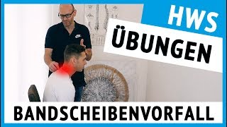 Bandscheibenvorfall HWS  3 Übungen für zu Hause sofort anwendbar [upl. by Dnalerb279]