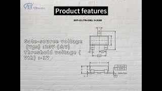 2343VB is a SOT23 package PChannel field effect MOS tube [upl. by Almund126]