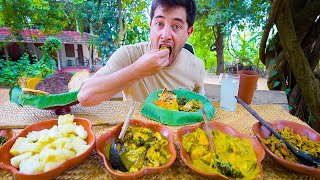 Sri Lankan Village Food ðŸ‡±ðŸ‡° FISHERMAN LOTUS LEAF LUNCH  Unique Roti in Sri Lanka [upl. by Condon]