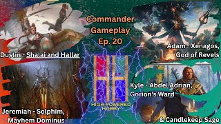 Commander Gameplay Ep20 Xenagos v Solphim v Shalai and Hallar v Abdel amp Candlekeep MTG EDH [upl. by Gerty142]