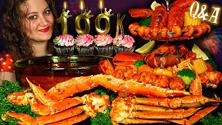 INSANE 100K Subscriber SEAFOOD BOIL TOWER Epic Celebration Feast [upl. by Fougere]