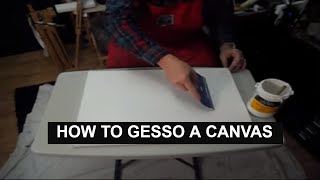 HOW TO PRIME A CANVAS  learn to paint  acrylic painting  clive5art [upl. by Cristina]