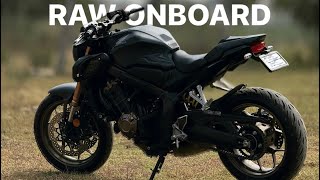 HONDA CB650r  RAW Onboard Riding POV [upl. by Xilef58]