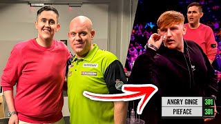 I played PDC Darts v Angry Ginge and it was CHAOS [upl. by Adnhoj]