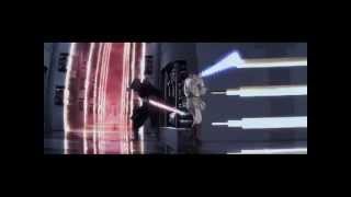 ObiWan Kenobi and QuiGon Jinn vs Darth Maul SloMo [upl. by Hoxie]