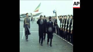 SYND 29 10 80 ARRIVAL OF ETHIOPEAN LEADER MENGISTU TO MOSCOW [upl. by Brower]