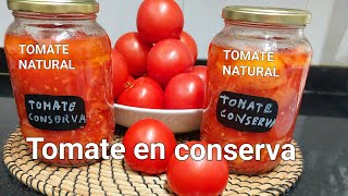 Cómo preparar TOMATE EN CONSERVA AL NATURAL🍅 [upl. by Lienet]