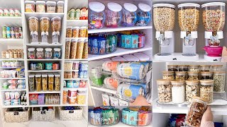 ULTIMATE PANTRY ORGANIZATION  Satisfying Clean and Pantry Restock Organizing on a Budget [upl. by Aenehs828]