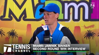 Jannik Sinner Shares Some Wisdom  Miami 2R [upl. by Warila209]