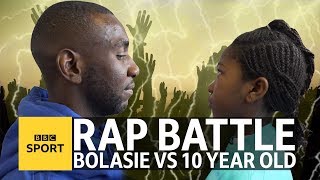 Yannick Bolasies rap battle with 10yearold schoolgirl  BBC Sport [upl. by Cheung]