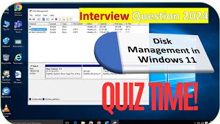 Disk Management in Windows 11 Access Use and Troubleshoot  Interview Question 2024  quiz tech [upl. by Aiciled830]