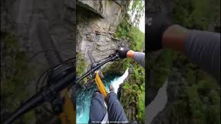 crossing mountain railing en bycycle shorts youtubeshorts [upl. by Tertia]