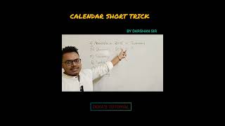 Reasoning  Calendar short trick  railwayexamassampolicetrendingviralshortt [upl. by Adalbert48]