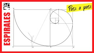 Espiral Áurea o Espiral de Fibonacci Durero Espirales en Dibujo Técnico  Curvas Técnicas [upl. by Eardna]