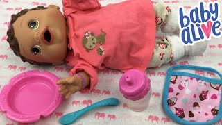 Feeding Baby Alive Changing Time Doll Olivia [upl. by Ternan]