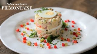 How To Make a Piémontaise Potato Salad using a food stacker ring [upl. by Arhoz]