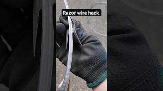 Razor Wire Hack shorts [upl. by Deuno]