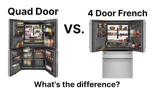 4 Door French VS Quad Door  Battle of the Refrigerators [upl. by Onifur]