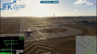 JFK  LIVE REAL TRAFFIC  PSXT  ACTIVE SKY  PLANE SPOTTING [upl. by Eudoca466]