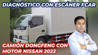 Camión DONGFENG con motor NISSAN 2022 Diagnóstico con scanner automotriz FCAR [upl. by Selwyn]