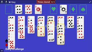 Microsoft Solitaire Collection  FreeCell Easy  January 23 2015  Daily Challenges [upl. by Rainah]