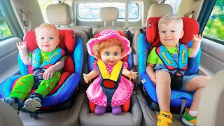 Let’s Buckle Up Whos At the Door  MORE BEST Kids Videos with Diana and Roma Family [upl. by Kassab]