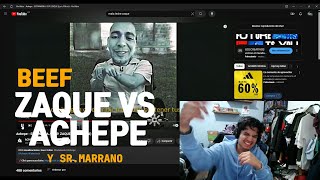 REACCION a ACHEPE VS ZAQUE  SR MARRANO YA HACIA FALTA UN BEEF EN EL RAP MEXICANO [upl. by Ayotl]