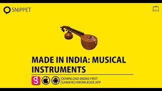 MADE IN INDIA  MUSICAL INSTRUMENTS [upl. by Leidag]