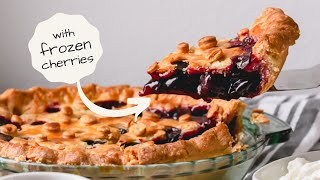 my goto sweet cherry pie recipe from scratch [upl. by Ayotaj]