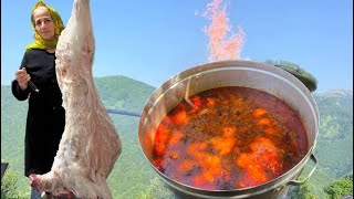 Cooking 200 plates stuffed rice for the people in the village [upl. by Marala]