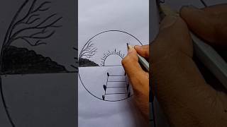 circle ⭕ drawing Beautyful nature drawing 😉😄 shorts viral [upl. by Polito]