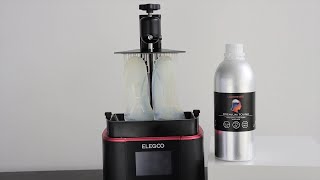 3Dprinting with Liqcreate Premium Tough on the Elegoo Mars 3 [upl. by Parlin]