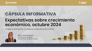 Expectativas sobre crecimiento económico octubre 2024 [upl. by Aisset]