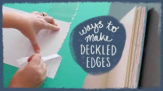 Exploring Deckled Edge Methods for Bookbinding 📖 Sea Lemon [upl. by Mark]