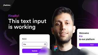 Functional text input in Figma  Using variables and conditionals [upl. by Neelhtakyram131]