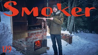 Smoking Meat and sausages in our Homebuilt Smoker  Food making for Yule [upl. by Durst]